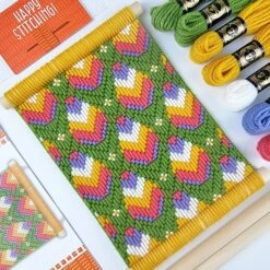 Bargello Needlepoint Kit - Easter Egg Wall Hanging