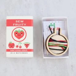 Sew Fruity Mini Cross Stitch Kit In A Matchbox -Olympus Handmade Store 11a1018c59f5f5341f41d52447ade81eae1bea85215a4a1691a81f72ff4781af
