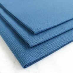 Nordic Blue Aida Cross Stitch Fabric -Olympus Handmade Store 14 count aida cloth cross stitch fabric nordic blue 2