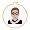 Ruth Bader Ginsburg Cross Stitch Kit -Olympus Handmade Store 1548847350