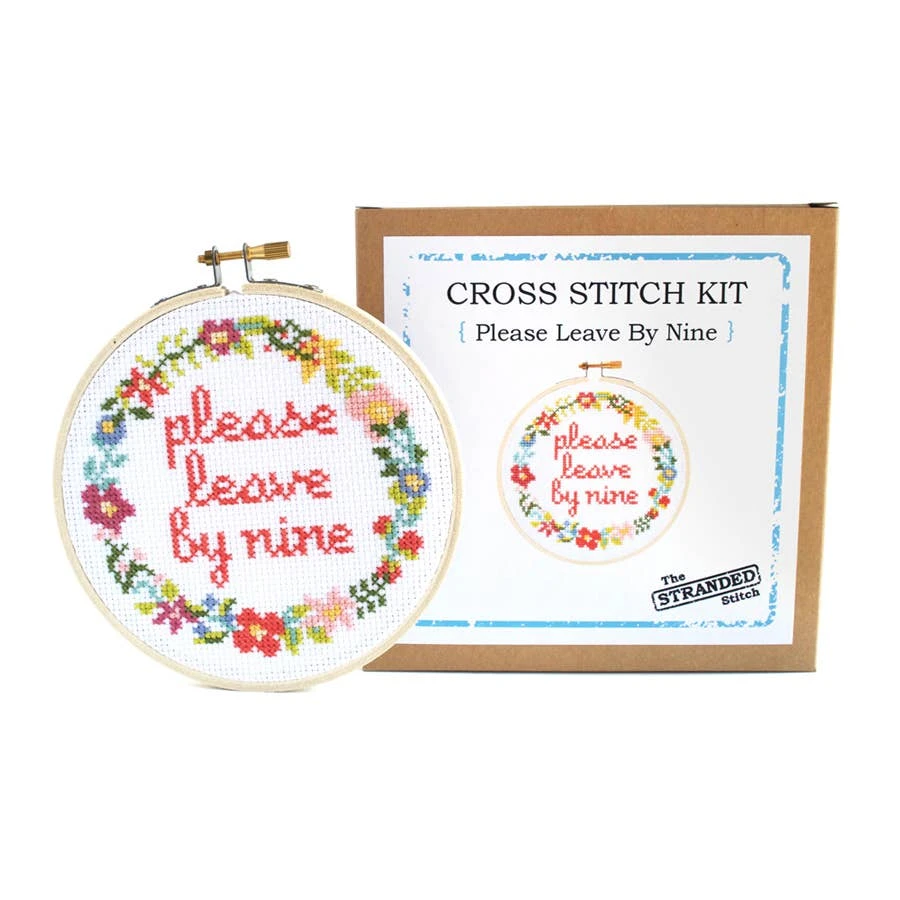 Please Leave By Nine Cross Stitch Kit 6 Please Leave By Nine Cross Stitch Kit - Image 4