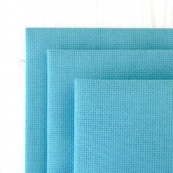 Riviera Aqua Aida Cross Stitch Fabric - 14 Count