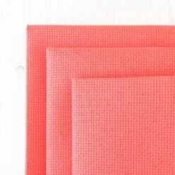 Riviera Coral Aida Cross Stitch Fabric - 14 Count
