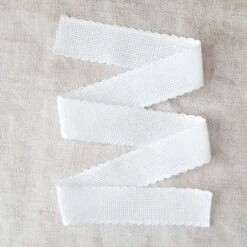 Scallop Edged White Aida Stitching Band - 1-3/16 Inch 9 Scallop Edged White Aida Stitching Band - 1-3/16 Inch -Olympus Handmade Store 20170507 aida white 14ct 1in 3