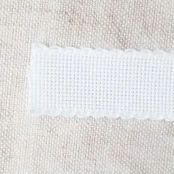 Scallop Edged White Aida Stitching Band - 1-3/16 Inch 8 Scallop Edged White Aida Stitching Band - 1-3/16 Inch -Olympus Handmade Store 20170507 aida white 14ct 1in 5