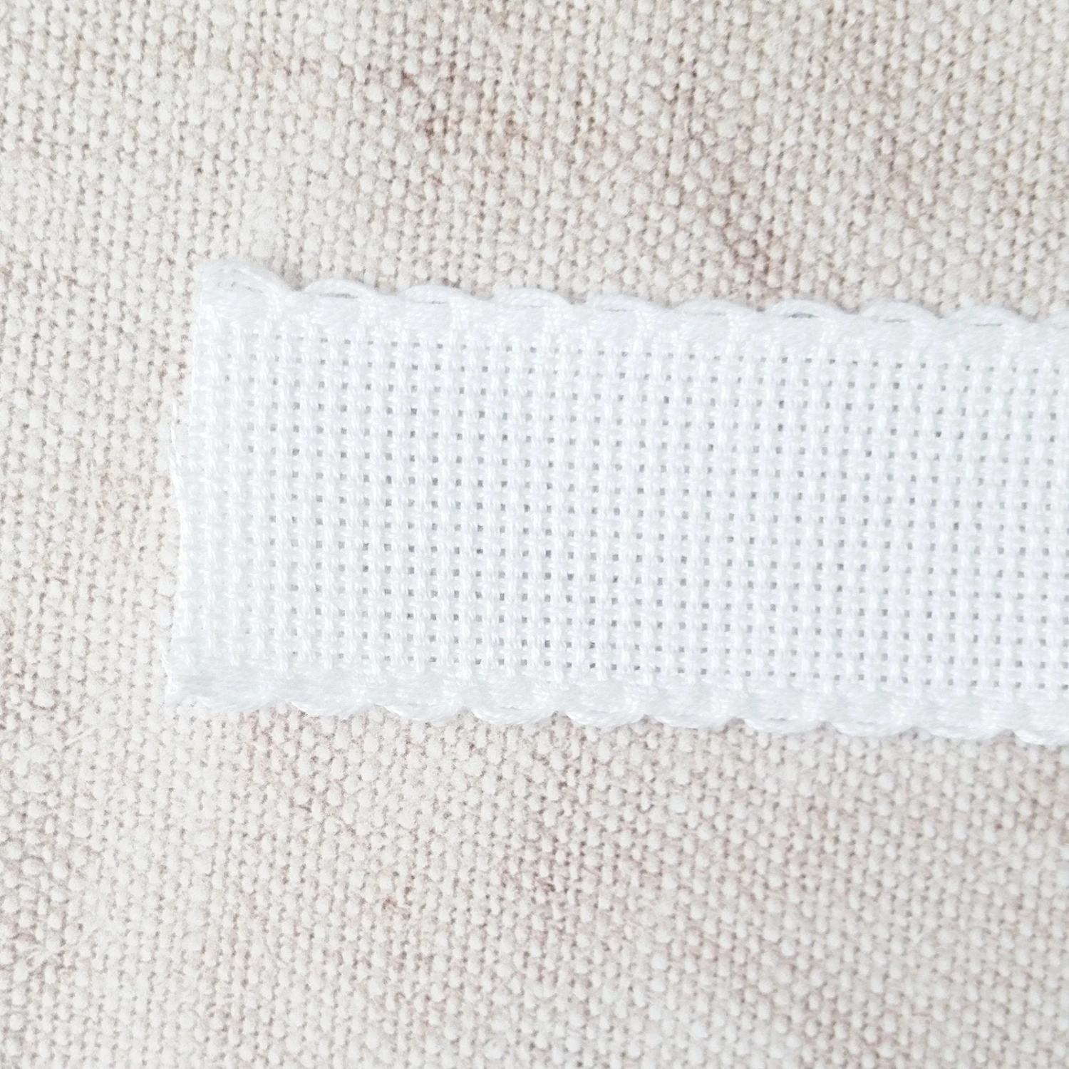 Scallop Edged White Aida Stitching Band - 1-3/16 Inch 5 Scallop Edged White Aida Stitching Band - 1-3/16 Inch - Image 3