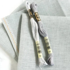 Mystic Gray Linen Fabric - 28 Count -Olympus Handmade Store 28 count linen cloth cross stitch fabric mystic gray 3