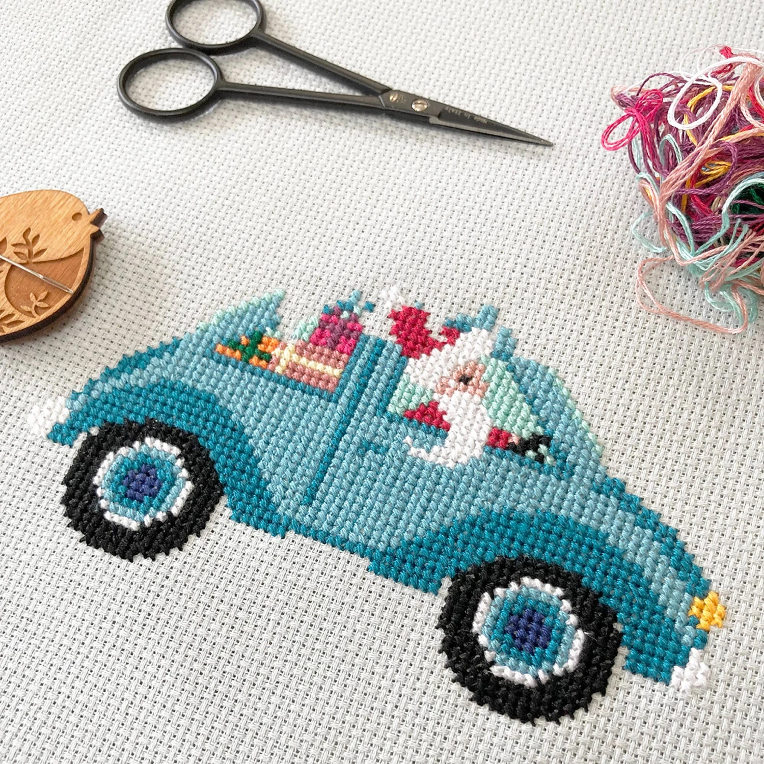 Driving Home For Christmas Cross Stitch Pattern 4 Driving Home For Christmas Cross Stitch Pattern - Image 2