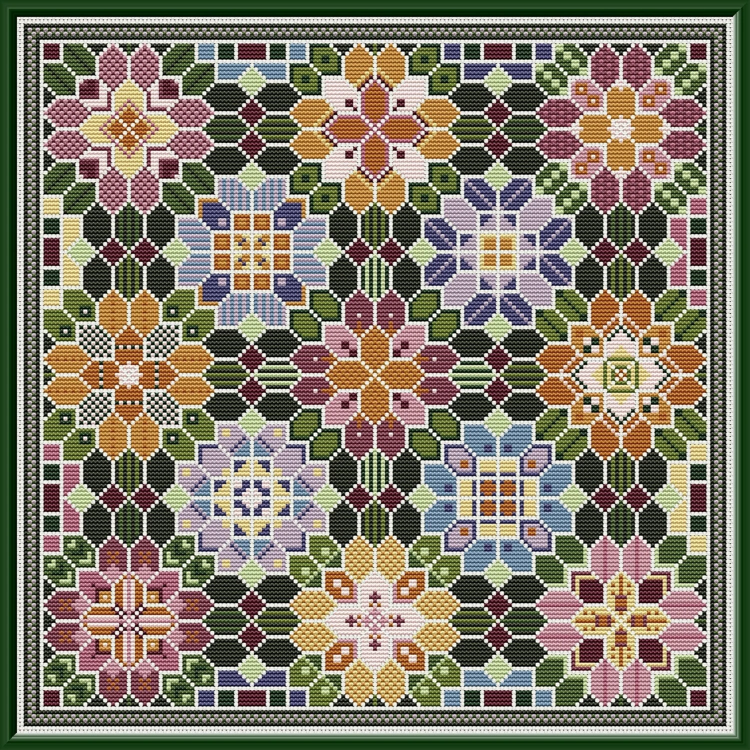 Bountiful Blooms Sampler Cross Stitch Pattern 3 Bountiful Blooms Sampler Cross Stitch Pattern