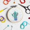 Mini Cross Stitch Kit - Cute Cactus -Olympus Handmade Store 377993dc23e5a13077d25a3ae2ae718d2e1b137bb30f7dfd791e37bd41babe0f