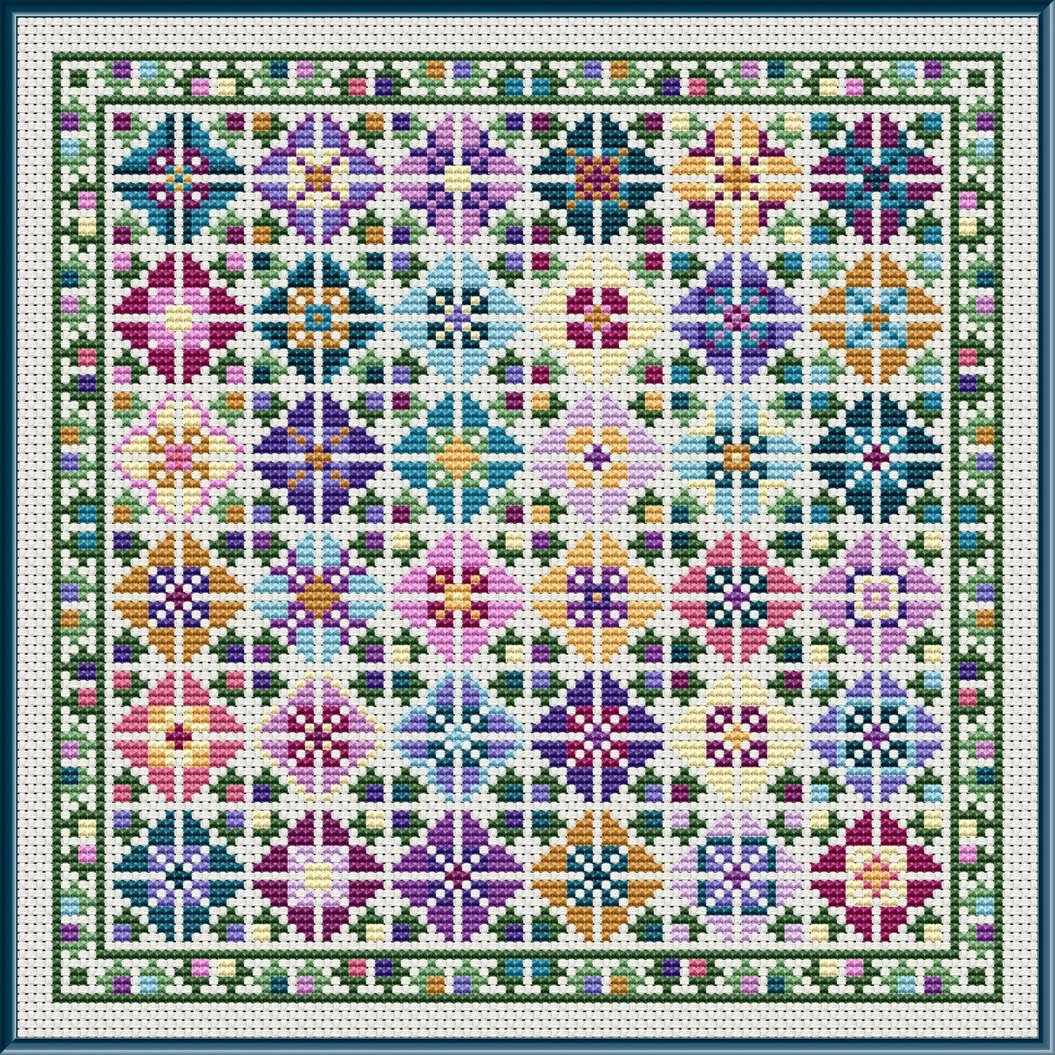 Lil Bunch Of Blooms Cross Stitch Pattern 3 Lil Bunch Of Blooms Cross Stitch Pattern