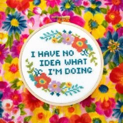 No Idea Cross Stitch Kit -Olympus Handmade Store 447720bf172400f7c5b146147acfa9ee77e49b31890d3689c96a7f1b9307f1dd