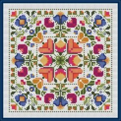 Spring Blooms Brightly Cross Stitch Pattern