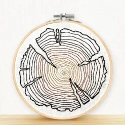 Tree Rings Hand Embroidery Kit