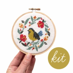 Summer Bird Cross Stitch Kit