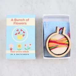 Bunch Of Flowers Mini Cross Stitch Kit In A Matchbox -Olympus Handmade Store 741feb906f456a5c9dc7b7b8b26f6606a0813b3329c4c53bad5de702e4738e78