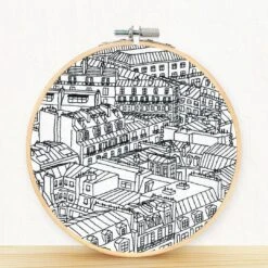 Rooftops Of Paris Hand Embroidery Kit