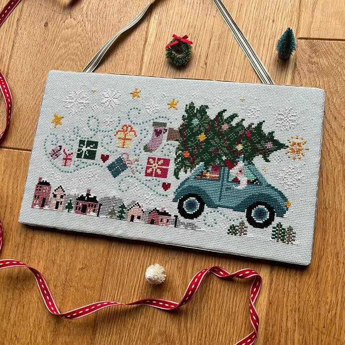 Driving Home For Christmas Cross Stitch Pattern 3 Driving Home For Christmas Cross Stitch Pattern