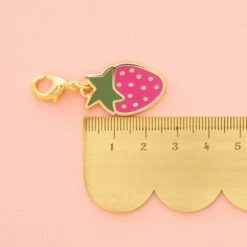 Strawberry Enamel Removable Zipper Charm -Olympus Handmade Store 8aee6a33bf87778feac4f99929bcca1e1655855d83b48a70e2dbb555962b665a
