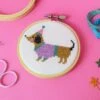 Mini Cross Stitch Kit - Sausage Dog