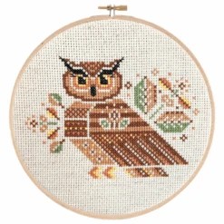 Autumn Owl Cross Stitch Pattern