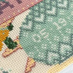 Modern Baby Sampler Cross Stitch Pattern - Bouquet And Butterflies -Olympus Handmade Store BS FlowersButterf 1080 4