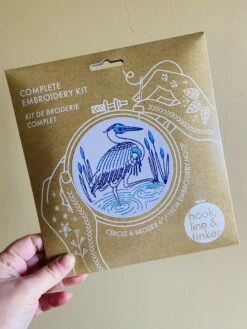 Blue Heron Hand Embroidery Kit -Olympus Handmade Store BlueHeron.packaging 900x d33dd469 9b4e 499b a79a 0849aaf98c4a