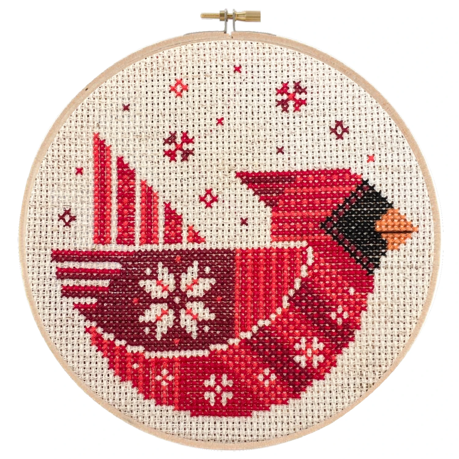 Festive Cardinal Cross Stitch Pattern 3 Festive Cardinal Cross Stitch Pattern