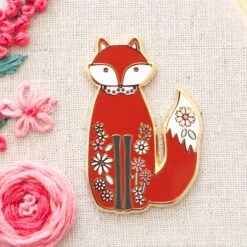 Floral Fox Needle Minder