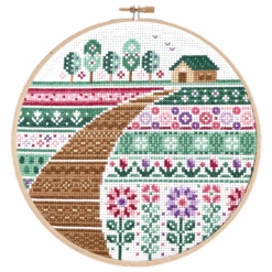 Flower Farm Cross Stitch Pattern