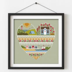 Heart Of Summer Cross Stitch Pattern