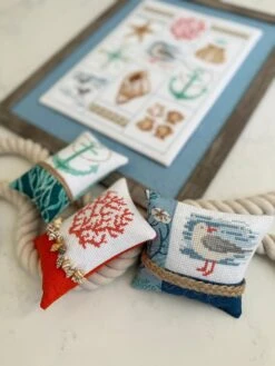 Shoreline Sampler Cross Stitch Pattern -Olympus Handmade Store IMG 9668LR