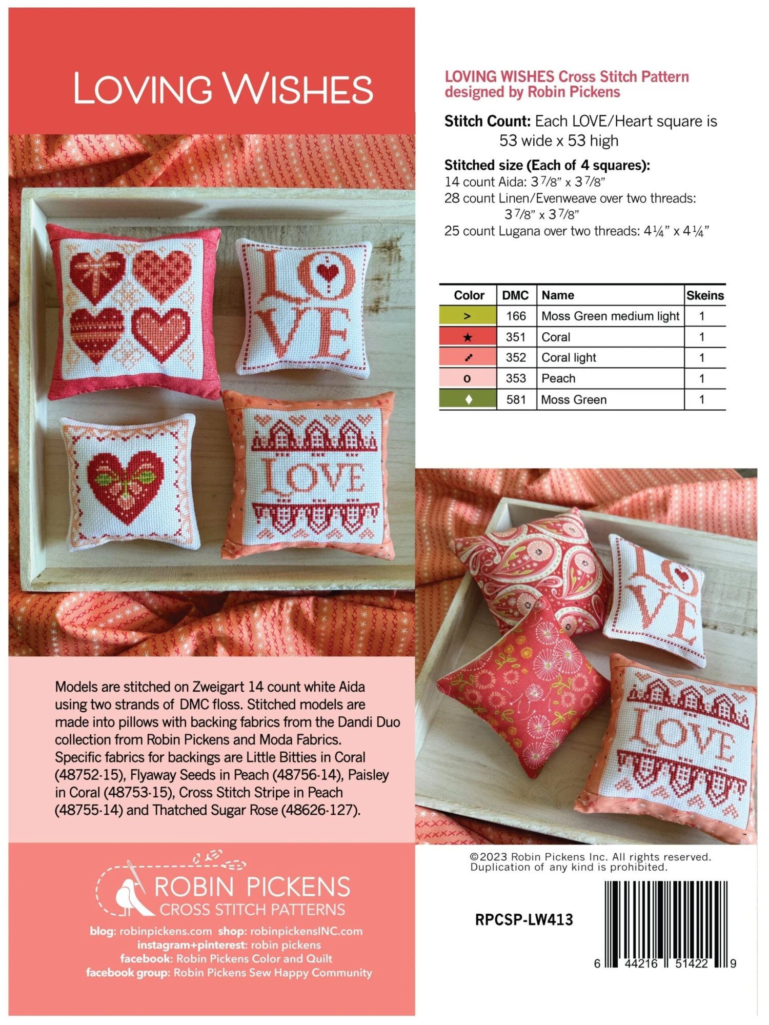 Loving Wishes Cross Stitch Pattern 5 Loving Wishes Cross Stitch Pattern - Image 3