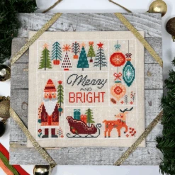 Merry And Bright Cross Stitch Pattern