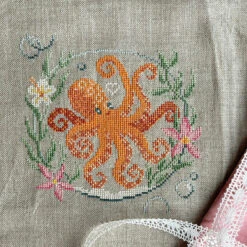 Octopus Bubble Cross Stitch Pattern