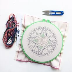 Compass Rose Hand Embroidery Kit -Olympus Handmade Store PSX 20230125 140824 68129b73 52b8 4512 85d2 e8d010a92161 2