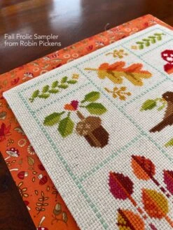 Fall Frolic Sampler Cross Stitch Pattern -Olympus Handmade Store SamplerCU 1707copy 5b076451 2bd9 4de5 9ee8 37984df36b05
