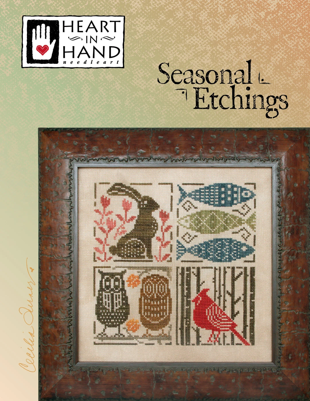 Seasonal Etchings Cross Stitch Pattern 4 Seasonal Etchings Cross Stitch Pattern - Image 2
