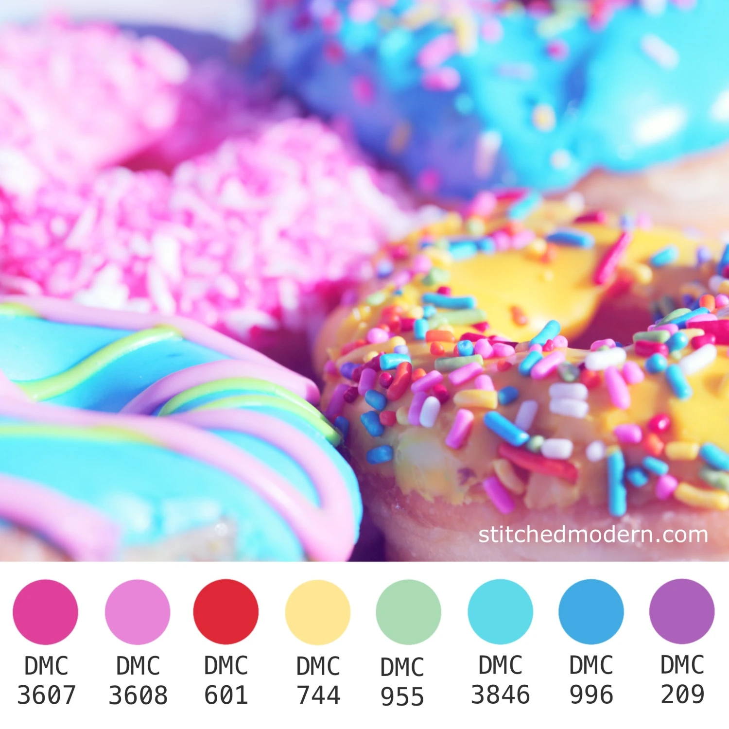 DMC Embroidery Floss Color Palette - Sprinkles 7 DMC Embroidery Floss Color Palette - Sprinkles - Image 5