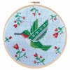 Summer Hummingbird Cross Stitch Pattern