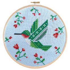 Summer Hummingbird Cross Stitch Pattern