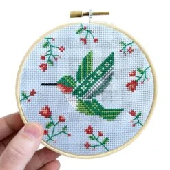 Summer Hummingbird Cross Stitch Pattern -Olympus Handmade Store SummerHummingbird2
