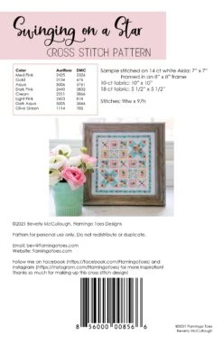 Swinging On A Star Cross Stitch Pattern -Olympus Handmade Store SwingingonaStarCrossStitchBooklet2
