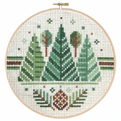 Three Pines Cross Stitch Pattern