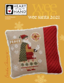 Wee Santa Cross Stitch Pattern - 2021 -Olympus Handmade Store WeeSanta2021