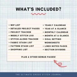 The Ultimate Cross Stitch Planner And Journal -Olympus Handmade Store What sIncluded 33215f04 fb3d 4dc5 aa6c 8e8fff5be3ab