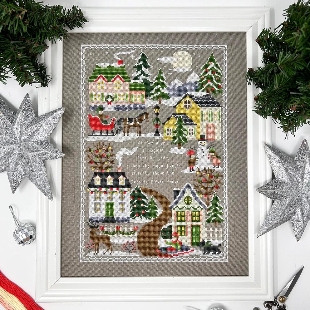 Winter Traditions Sampler Cross Stitch Pattern 3 Winter Traditions Sampler Cross Stitch Pattern