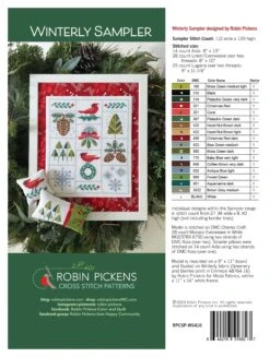 Winterly Sampler Cross Stitch Pattern -Olympus Handmade Store WinterlySampler backCover 737501a9 162b 4778 b39b 7e4899e8de1d