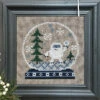 Snowglobe Yeti Cross Stitch Kit -Olympus Handmade Store YETISNOWGLOBECOVER