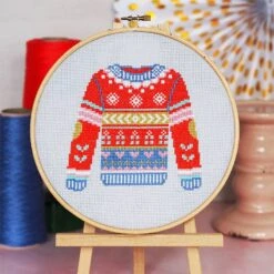 Cosy Christmas Jumper Cross Stitch Kit